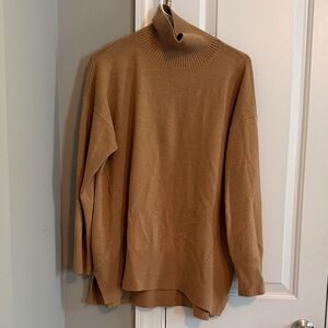 French Connection Camel Brown Turtleneck Sweater